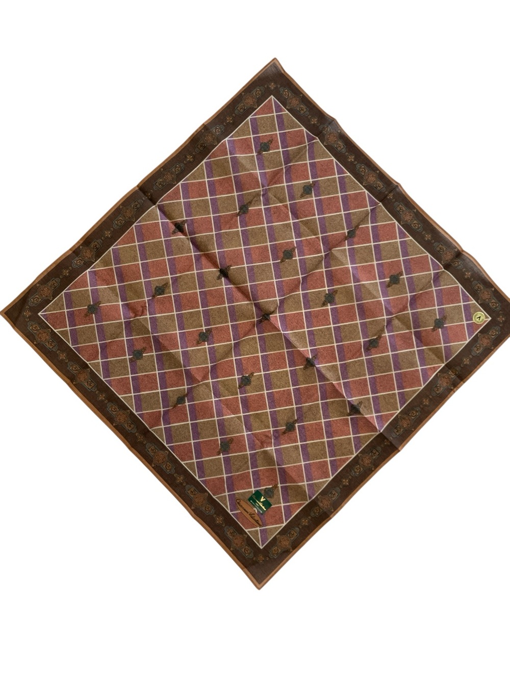 Giovanni Valentino Italy Vintage Cotton Handkerchief - Picture 8 of 9